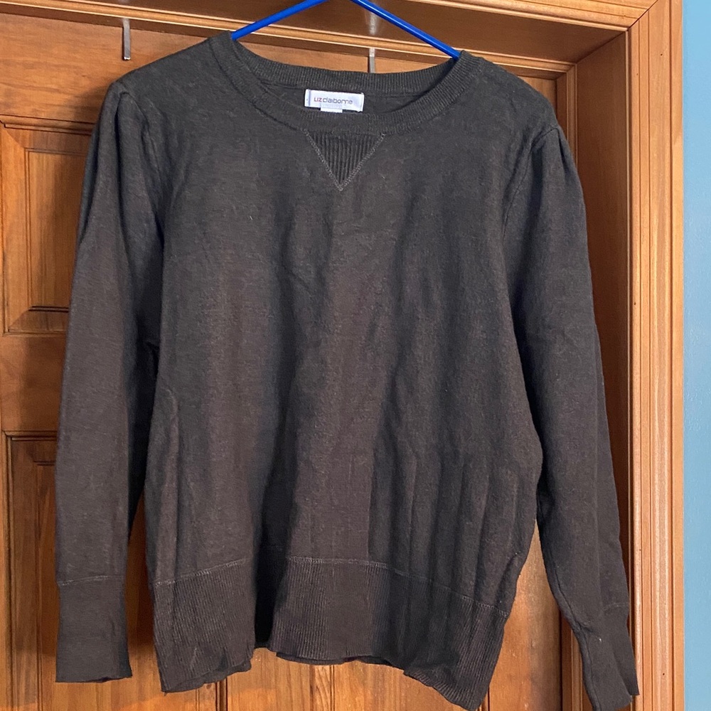 Liz Claiborne Charcoal Sweatshirt